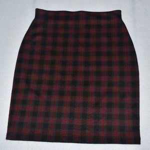 BHS pencil skirt, plaid red, green, black – Size 10